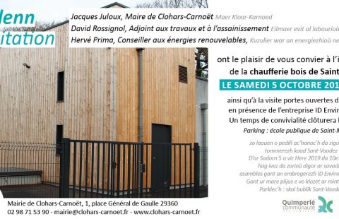 Inauguration Chaufferie St Maudet